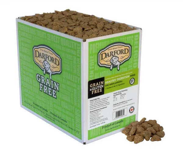 15 Lb Darford Grain Free Healthy Digestion Mini's Bulk - Treats